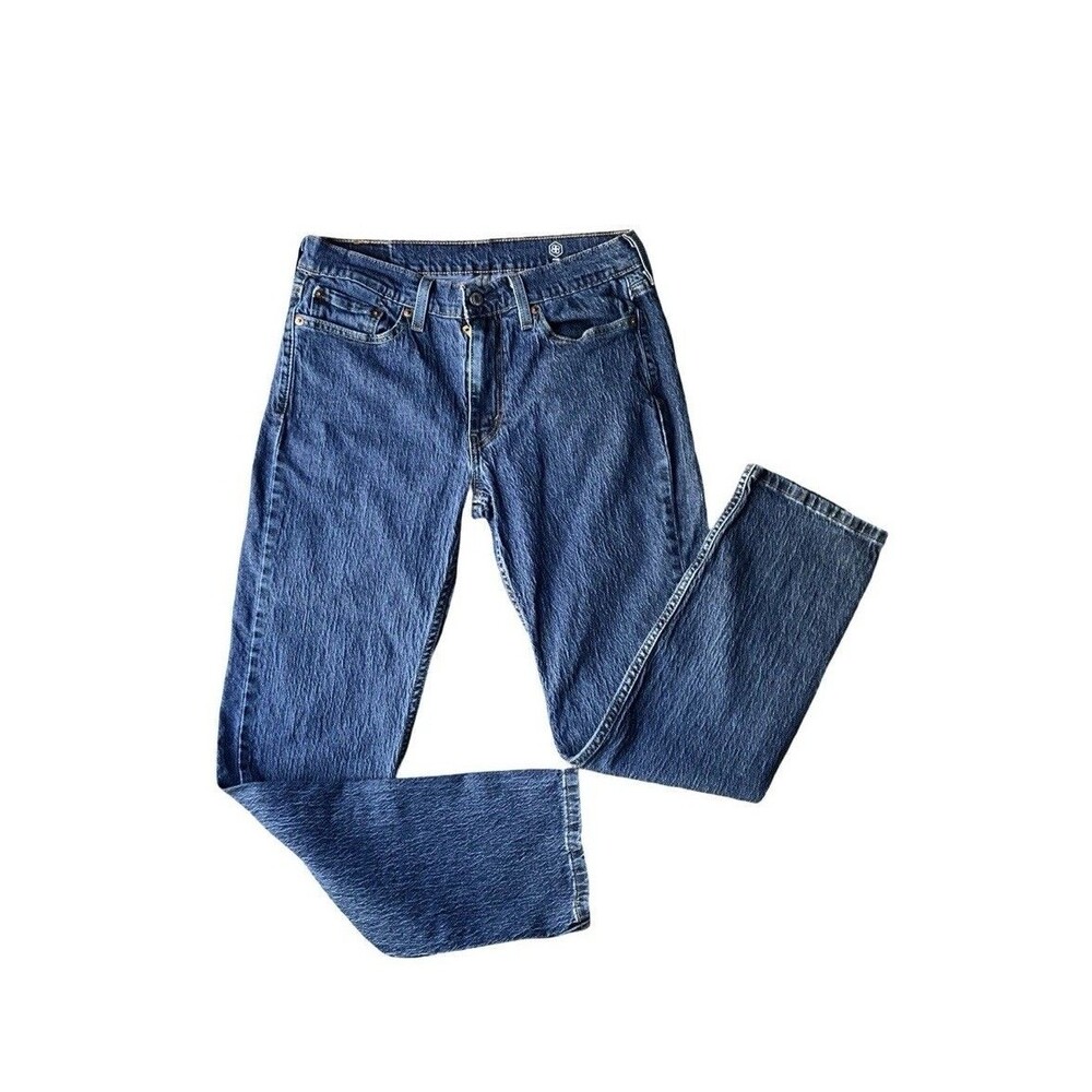 Levi's 514 Straight Jeans Mens 30x30 Med Wash Blue Flex Stretch WaterLess Denim